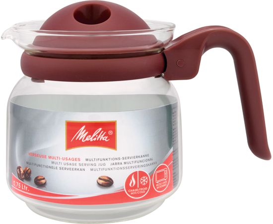Чайник заварочный 0.75 л (в упаковке 4 шт. разных цветов), стекло, Melitta, фото 1