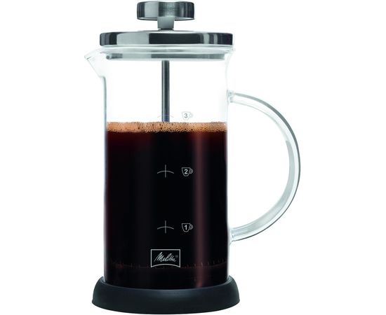 Френч-пресс на 3 чашки, стекло/нержавеющая сталь, Melitta, фото 1