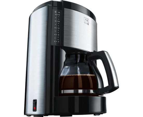 Кофеварка капельная Look III de luxe, серебристо-черная, Melitta, фото 1