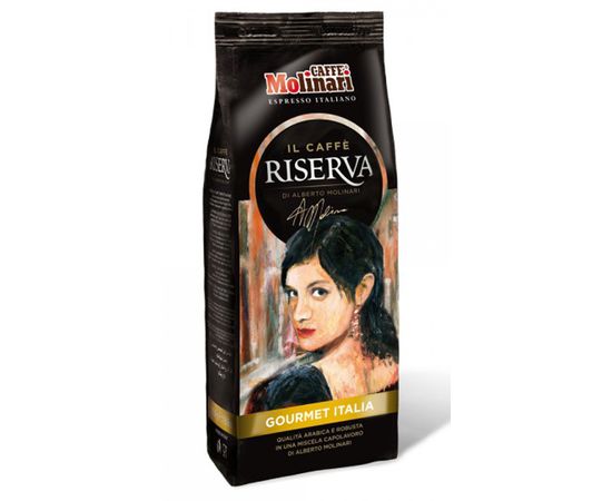 Кофе молотый Riserva Gourmet Italia, пакет 0.25 кг, Molinari, фото 1