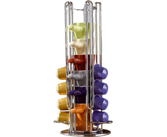 Держатель для капсул Nespresso с 6 чашками, хромированная сталь, Melitta, фото 1