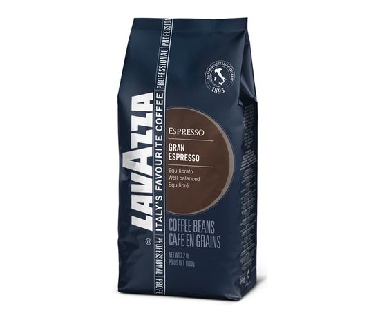 Кофе в зернах Gran Espresso, пакет 1 кг, Lavazza, фото 1