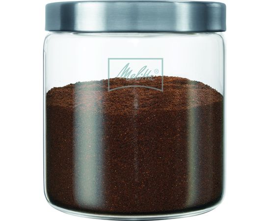 Банка для хранения кофе, 250 г, стекло/нержавеющая сталь, Melitta, фото 1