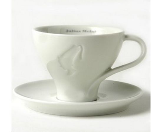 Чашка чайная с блюдцем, слоновая кость, Julius Meinl, фото 1