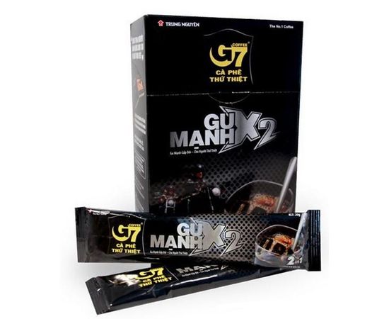 Кофе растворимый G7 X2 2в1, 20 г х 12 стиков, TRUNG NGUYEN, фото 1