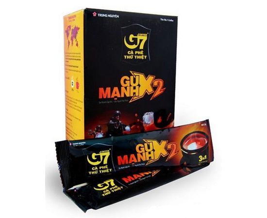 Кофе растворимый G7 Strong X2 3в1, 25 г х 24 стика, TRUNG NGUYEN, фото 1