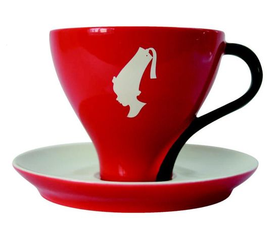Чашка чайная с блюдцем, 180 мл, красная, Julius Meinl, фото 1