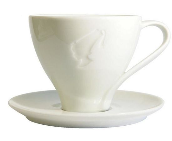 Чашка с блюдцем для капучино, слоновая кость, Julius Meinl, фото 1