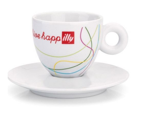 Чашка для капучино имитация, 170 мл, фарфор, Illy, фото 1