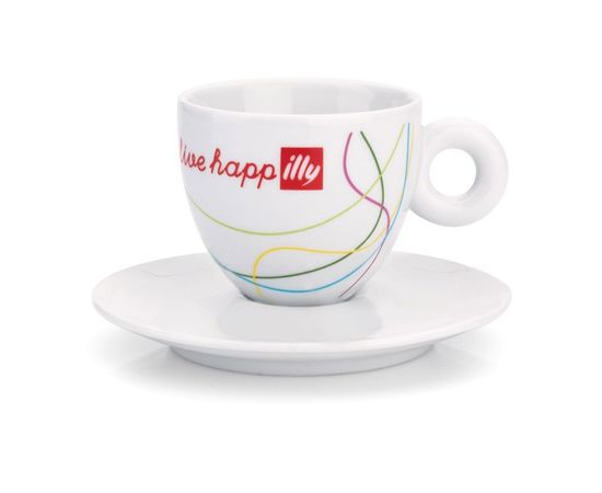 Чашка для эспрессо имитация, 60 мл, фарфор, Illy, фото 1