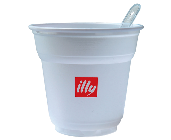 Стаканчик одноразовый, с логотипом illy, белый, Illy, фото 1