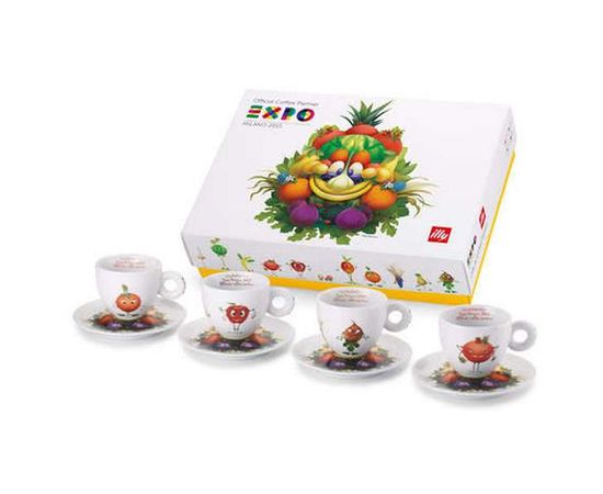 Подарочный набор MASCOTTE EXPO: 4 чашки для эспрессо, Illy, фото 1