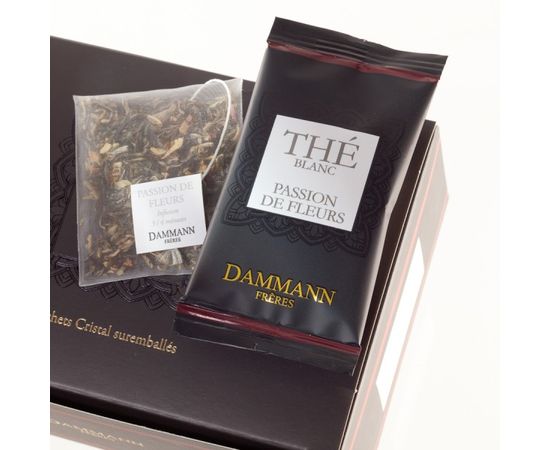 Чай белый ароматизированный Цветочная Страсть, картонная коробка 2х24 шт., 48 г, Dammann, фото 1