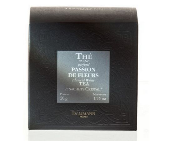 Чай белый The blanc Passion de Fleurs «Цветочная страсть», картонная коробка 2х25 шт., 50 г, Dammann, фото 1
