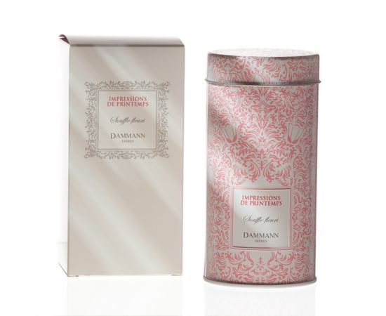 Чай зеленый ароматизированный Souffle fleuri «Медовая лилия», ж/б 90 г, Dammann, фото 1