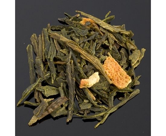 Чай зеленый ароматизированный «Зеленое Солнце»/Thè Vert Melange Soleil Vert, вак.пакет 1 кг, Dammann, фото 1