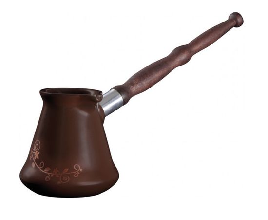 Керамическая турка с декором Ibriks, 240 мл, цвет шоколад, Ceraflame, фото 1