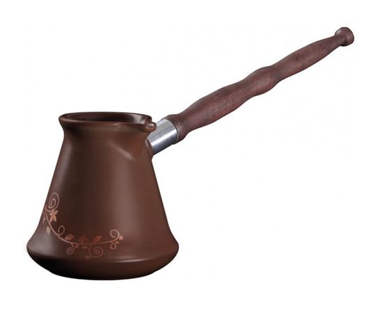 Керамическая турка с декором Ibriks, 350 мл, цвет шоколад, Ceraflame, фото 1