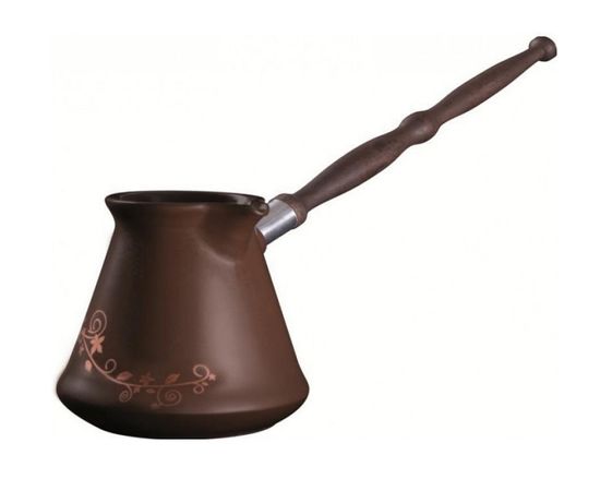 Керамическая турка с декором Ibriks, 500 мл, цвет шоколад, Ceraflame, фото 1