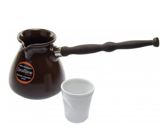 Керамическая турка Ibriks NEW, 500 мл, цвет шоколад, Ceraflame, фото 1