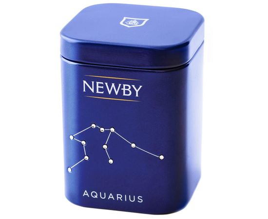 Чай листовой Aquarius Darjeeling, 25 г, серия Zodiac mini Caddies, Newby, фото 1