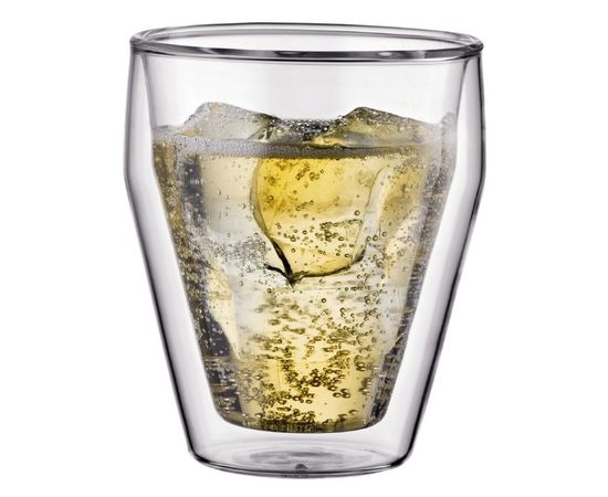 Набор термобокалов Titlis, 2 шт., 250 мл, прозрачные, стекло, Bodum, фото 1