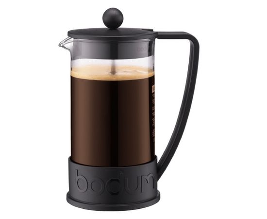 Френч-пресс Brazil, 1 л, черный, стекло/пластик, Bodum, фото 1
