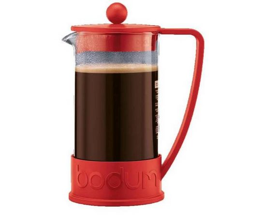 Френч-пресс Brazil, 1 л, красный, стекло/пластик, Bodum, фото 1