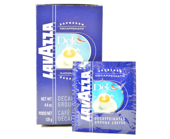 Кофе в чалдах DEK DECAF ESPRESSO PODS (без кофеина), 108 шт., Lavazza, фото 1