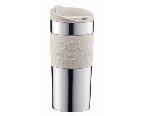 Кружка дорожная Travel, 350 мл, белая, пластик, Bodum, фото 1
