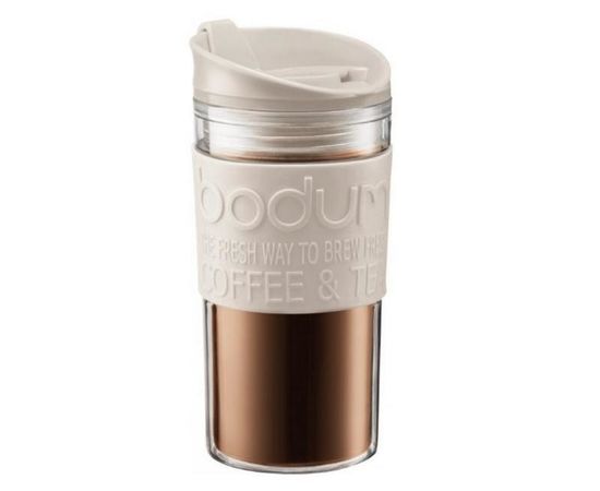 Кружка дорожная Travel, 350 мл, белая, пластик, Bodum, фото 1