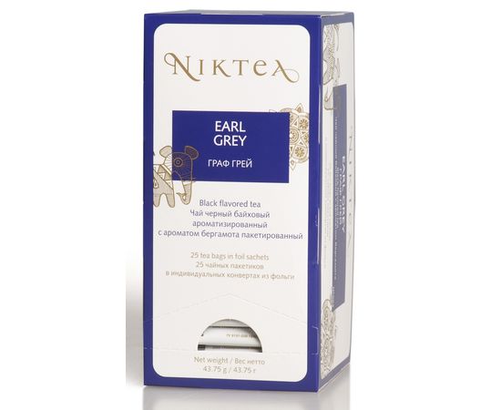 Чай черный Earl Grey (Эрл Грей), 25 пак., Niktea, фото 1