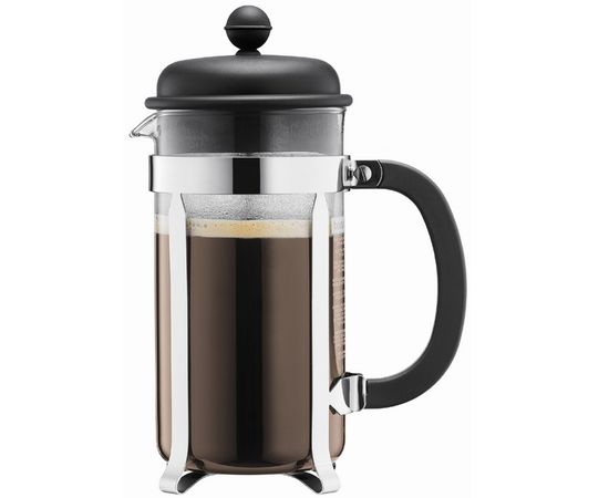Френч-пресс Caffetteria, 1 л, черный, стекло, Bodum, фото 1