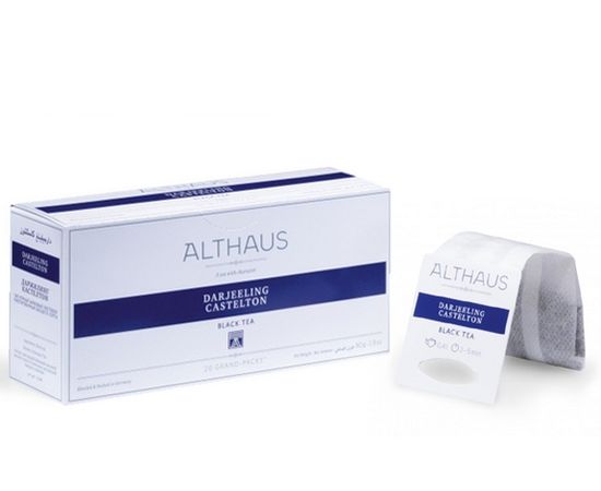 Чай черный для чайника Darjeeling Castelton (Даржилинг Кастелтон), 20 пак., Grand Packs, Althaus, фото 1