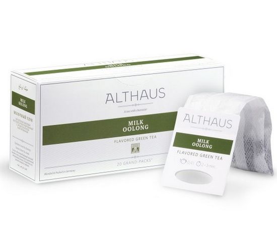 Чай зеленый для чайника Milk Oolong (Молочный Улун), 20 пак., Grand Packs, Althaus, фото 1