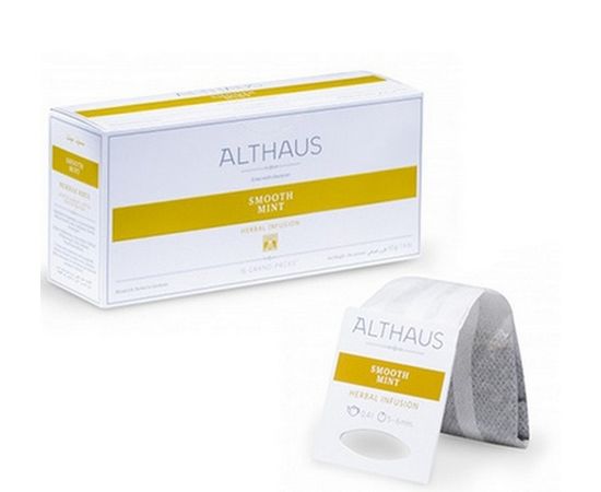 Чай травяной для чайника Smooth Mint (Нежная Мята), 20 пак., Grand Packs, Althaus, фото 1
