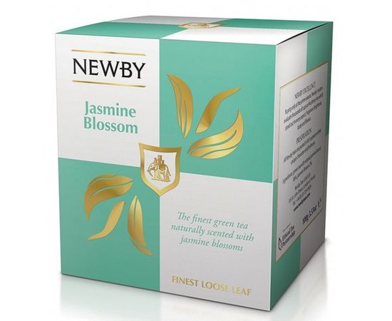 Чай зеленый Цветок жасмина, картонная упаковка 100 г, Newby, фото 1