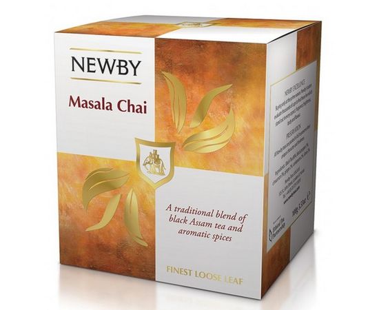 Чай черный Масала чай, картонная упаковка 100 г, Newby, фото 1