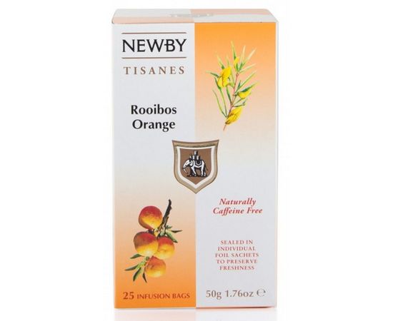 Чай Ройбос апельсин, 25 пакетиков, Newby, фото 1