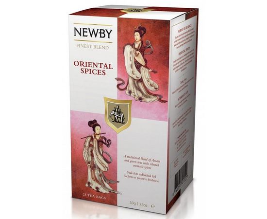 Чай черный Восточные Пряности, 25 пакетиков, Newby, фото 1