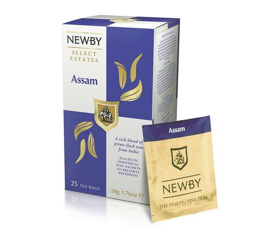 Чай черный Assam, 25 пакетиков, Newby, фото 1