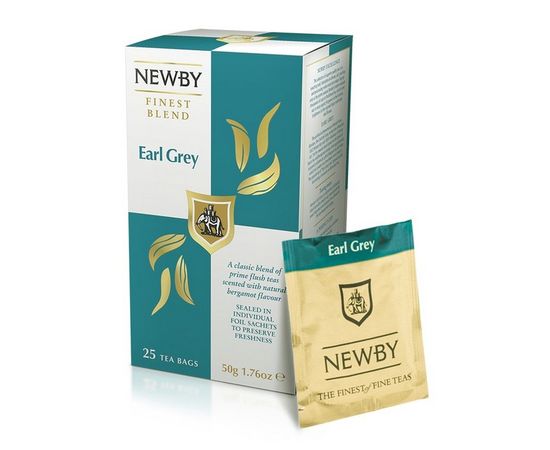 Чай черный с бергамотом Earl Grey, 25 пакетиков, Newby, фото 1