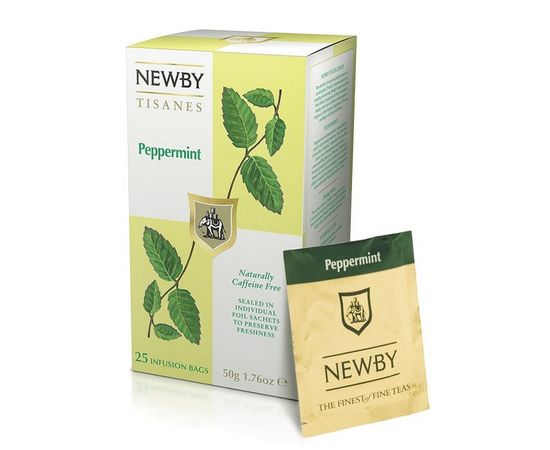 Чай травяной перечная мята, 25 пакетиков, Newby, фото 1