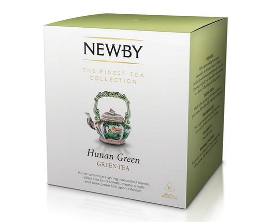 Чай зеленый Hunan Green, 15 пирамидок, Newby, фото 1