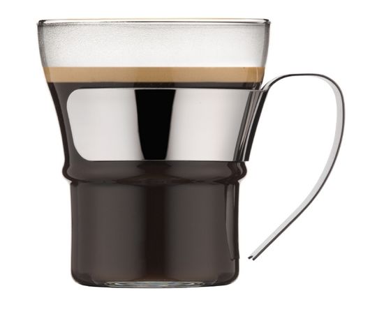 Набор кружек Assam, 2 шт., 300 мл, хром, стекло, Bodum, фото 1