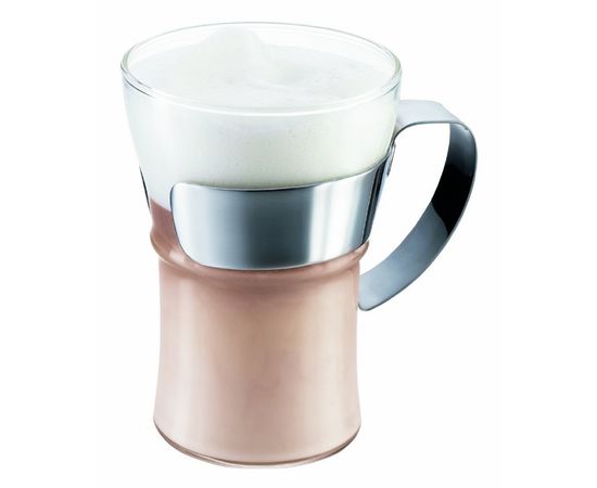 Набор кружек Assam, 2 шт., 350 мл, хром, стекло, Bodum, фото 1