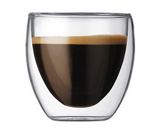 Набор термобокалов Pavina, 2 шт., 270 мл, прозрачные, стекло, Bodum, фото 1