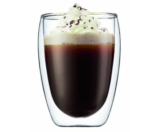 Набор термобокалов Pavina, 2 шт., 360 мл, прозрачные, стекло, Bodum, фото 1