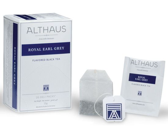 Чай черный ароматизированный Royal Earl Grey (Ройал Эрл Грей), 20 пак., Althaus, фото 1