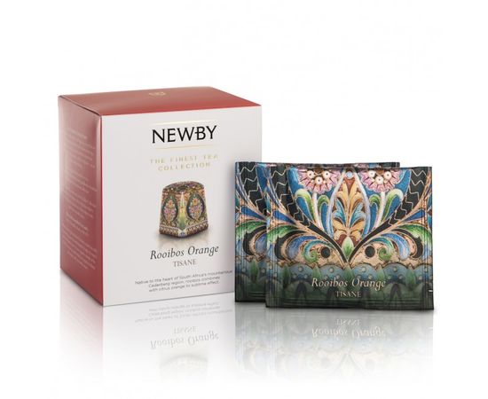 Чай Ройбос Апельсин, 15 пирамидок, Newby, фото 1